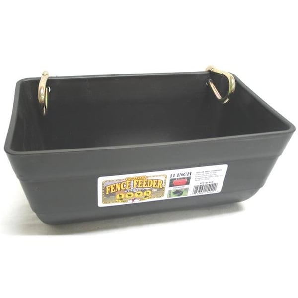 Miller Mfg Miller Mfg Co Inc Fence Feeder with snaps- Black 11 Inch - FF11BLACK 957696 - main